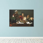 Das Abendessen im Emmaus, 1601 Leinwanddruck (Insitu (Holzboden))
