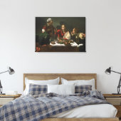 Das Abendessen im Emmaus, 1601 Leinwanddruck (Insitu (Schlafzimmer))