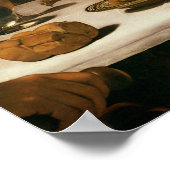 Das Abendessen im Emmaus, 1601 Poster (Ecke)