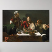 Das Abendessen im Emmaus, 1601 Poster (Vorne)