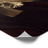 Das Abendessen im Emmaus, 1601 Poster (Ecke)