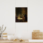 Das Abendessen im Emmaus, 1648 (Öl auf Tafel) Poster (Küche)