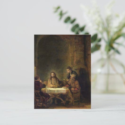 Das Abendessen im Emmaus, 1648 Postkarte (Stehend Vorderseite)