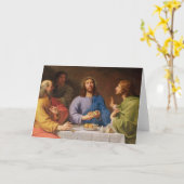 Das Abendessen im Emmaus Karte (Gelbe Blume)