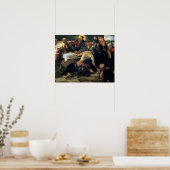 Das Abendessen im Emmaus (Öl auf Leinwand) Poster (Küche)