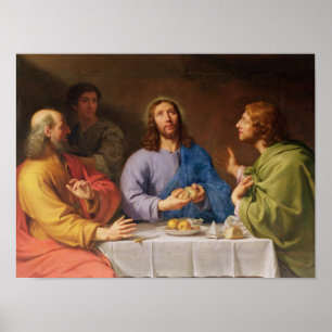 Das Abendessen im Emmaus Poster