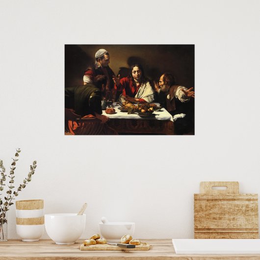 Das Abendessen im Emmaus Poster (Küche)