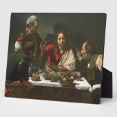Das Abendessen in Emmaus, 1601 (Öl und Tempera) Fotoplatte (Seite)