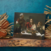 Das Abendessen in Emmaus, 1601 (Öl und Tempera) Fotoplatte (Seite)