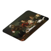 Das Abendessen in Emmaus, 1601 (Öl und Tempera) Magnet (Linke Seite)