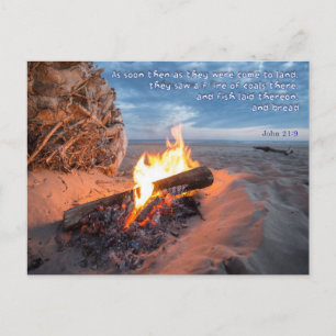 Das Abendessen ist vom Herrn bereit Postkarte