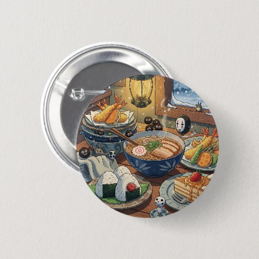 Das Abendessen meiner Nachbarin Button (Vorne & Hinten)