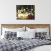 Das Abendessen von 1913 Leinwanddruck (Insitu (Schlafzimmer))