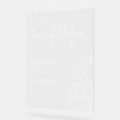 Das Abendessen vor der Champagner-Probe Acrylschild (Winkel)