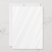 Das Abendessen vor der Hochzeit mit Probe Einladung (Rückseite)