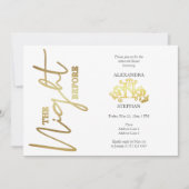 Das Abendessen vor der kalligraphischen Probe Einladung (Vorderseite)