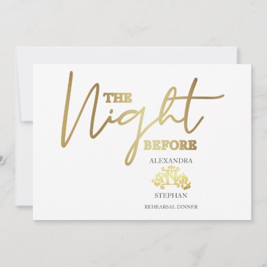 Das Abendessen vor der kalligraphischen Probe Einladung (Rückseite)