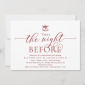 Das Abendessen vor der modernen Probe Einladung (Vorderseite)