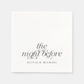 Das Abendessen vor der modernen Probe Serviette (Vorderseite)