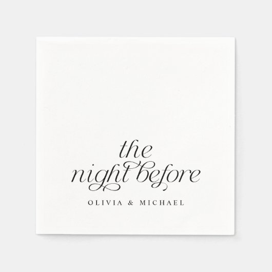 Das Abendessen vor der modernen Probe Serviette (Vorderseite)