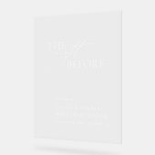 Das Abendessen vor der Probe - Akryllisches Zeiche Acrylschild (Winkel)