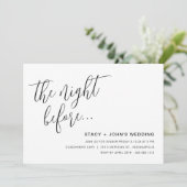 Das Abendessen vor der Probe Einladung (Stehend Vorderseite)