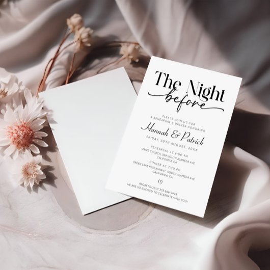 Das Abendessen vor der Probe Einladung