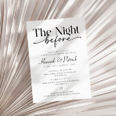 Das Abendessen vor der Probe Einladung