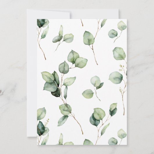 Das Abendessen vor der Probe Einladung (Rückseite)