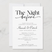 Das Abendessen vor der Probe Einladung (Vorderseite)