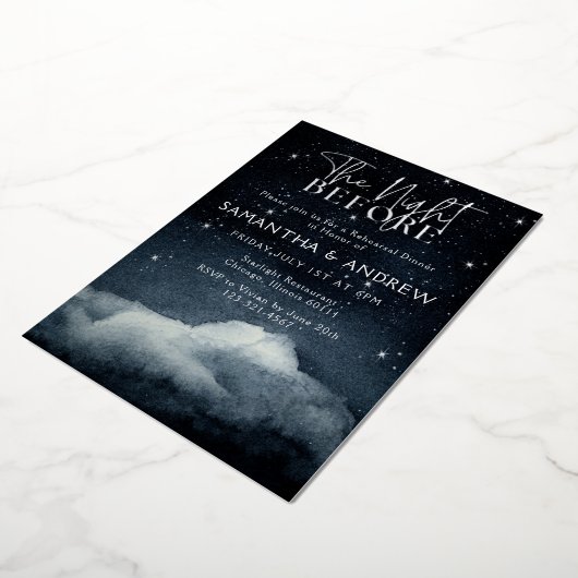 Das Abendessen vor der Probe Folieneinladung (Gedreht)