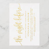 Das Abendessen vor der Probe Folieneinladung (Vorderseite)