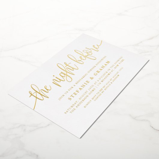 Das Abendessen vor der Probe Folieneinladung (Gedreht)