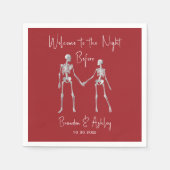 Das Abendessen vor der Probe in Neapel Rot Serviette (Vorderseite)