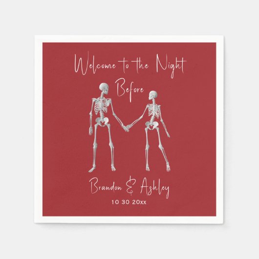 Das Abendessen vor der Probe in Neapel Rot Serviette (Vorderseite)