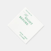 Das Abendessen vor der Probe ist nach Maß Serviette (Ecke)