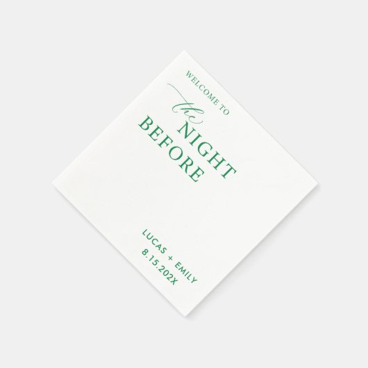 Das Abendessen vor der Probe ist nach Maß Serviette (Ecke)