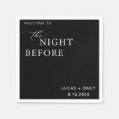 Das Abendessen vor der Probe ist nach Maß Serviette (Vorderseite)