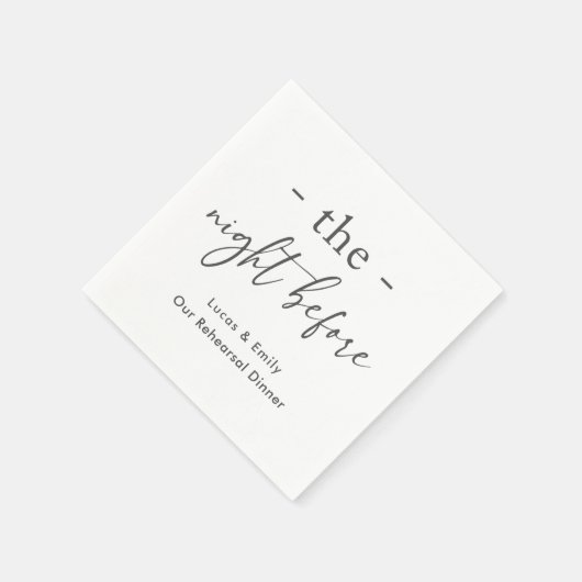 Das Abendessen vor der Probe ist nach Maß Serviette (Ecke)