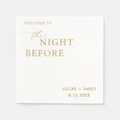 Das Abendessen vor der Probe ist nach Maß Serviette (Vorderseite)