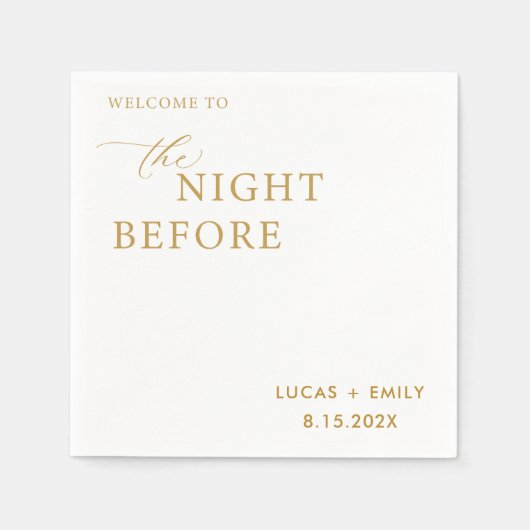 Das Abendessen vor der Probe ist nach Maß Serviette (Vorderseite)