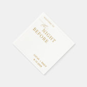 Das Abendessen vor der Probe ist nach Maß Serviette (Ecke)