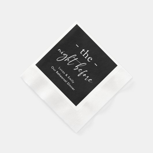 Das Abendessen vor der Probe ist nach Maß Serviette (Ecke)