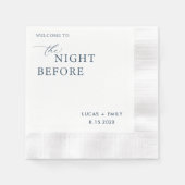 Das Abendessen vor der Probe ist nach Maß Serviette (Vorderseite)