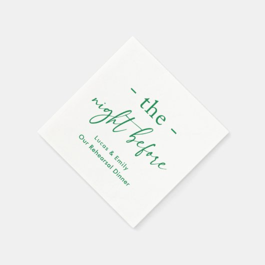 Das Abendessen vor der Probe ist nach Maß Serviette (Ecke)