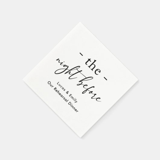 Das Abendessen vor der Probe ist nach Maß Serviette (Ecke)