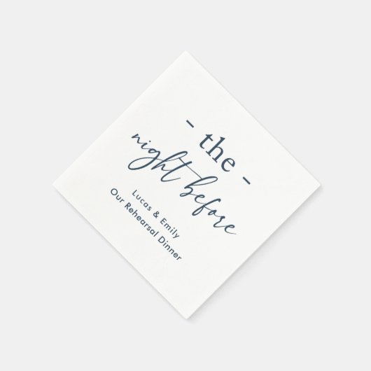 Das Abendessen vor der Probe ist nach Maß Serviette (Ecke)