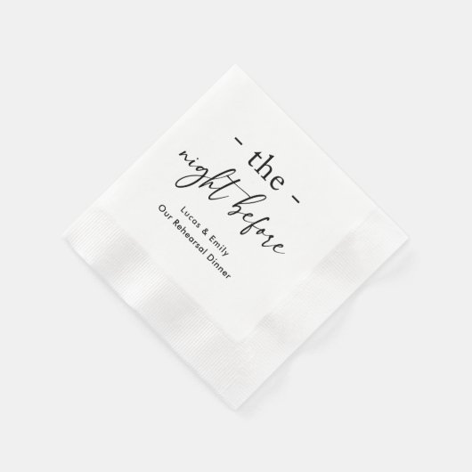 Das Abendessen vor der Probe ist nach Maß Serviette (Ecke)