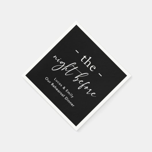 Das Abendessen vor der Probe ist nach Maß Serviette (Ecke)