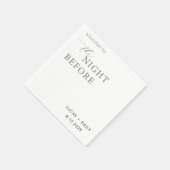 Das Abendessen vor der Probe ist nach Maß Serviette (Ecke)